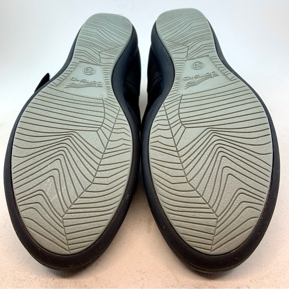 Dansko Black Nubuck Kendra Low Wedge Mary Janes, size 39 8.5 9 - Picture 12 of 12